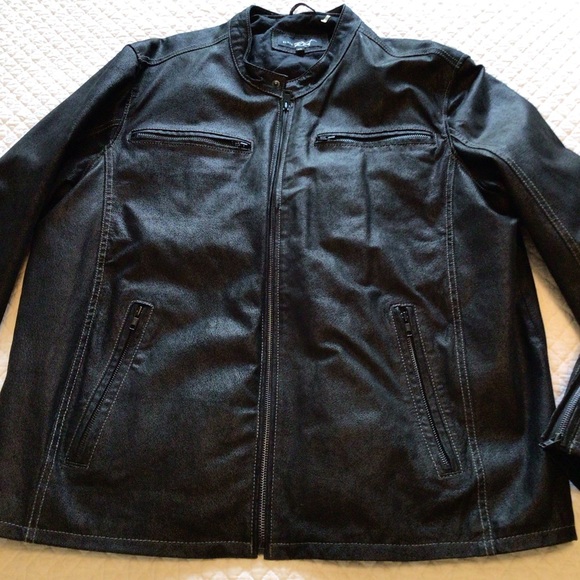 Black Rivet | Jackets & Coats | Black Rivet Genuine Leather Black Moto 